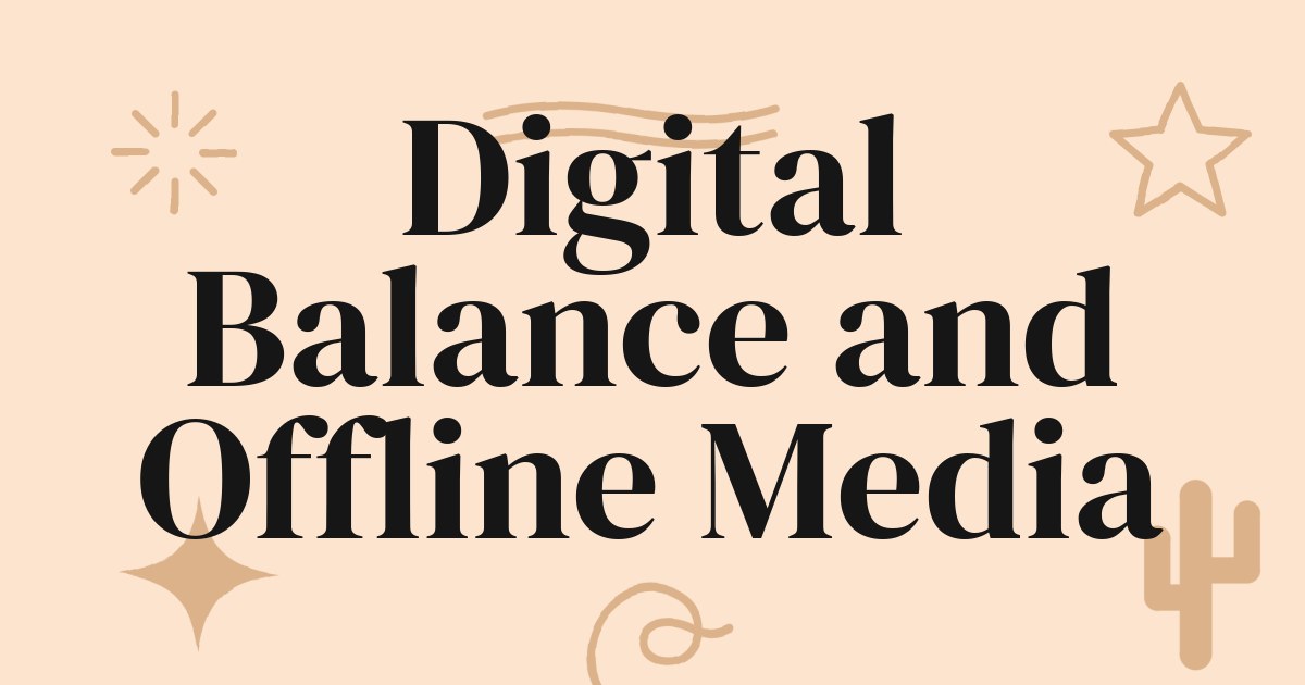 The Digital Off Switch: Finding Balance Between Streaming Presence and Offline Roots
